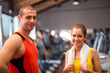 People in a fitness club