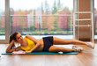 Woman training in a gym