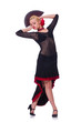 Female dancer dancing traditional dances