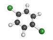 1,4-dichlorobenzene (p-DCB, para-dichlorobenzene) mothball molec