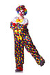 Clown in the costume isolated on white