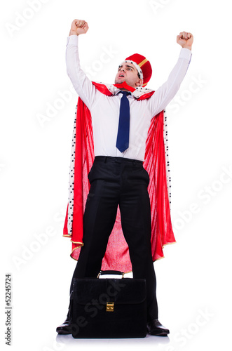 Photo: King businessman isolated on white King businessman isolated on white