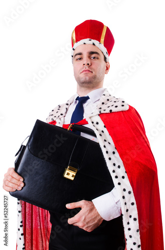 Photo: King businessman isolated on white King businessman isolated on white