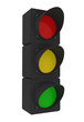 Traffic Light isolated on white - 3d illustration