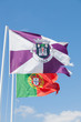 Portugal - Algarve - Fahnen von Portugal und Loulé