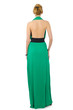 Woman in fashion dress concept on white