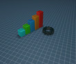 business graph and cogwheel