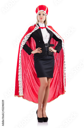 Photo: Woman queen in funny concept Woman queen in funny concept