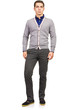 Photo: Man in fashion look isolated on white Man in fashion look isolated on white