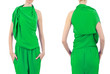 Fashion concept with dress sets on white
