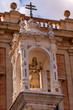 Mary Jesus Statue Cross Outside Seville Cathedral Andalucia