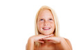 Photo: freckled teen girl looking up freckled teen girl looking up
