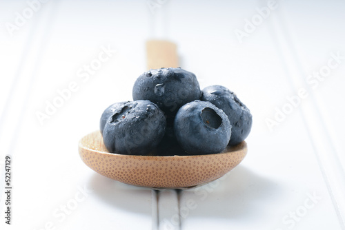 Photo: Fresh Blueberries Close Up Fresh Blueberries Close Up