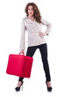 Young woman preparing for vacation