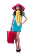 Young woman preparing for vacation