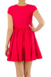 Woman in fashion dress concept on white