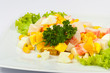 egg salad with crab sticks