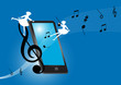 Smartphone with music
