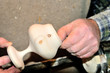 wooden candlestick