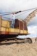 tractor operator at sand pit