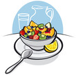 Vector: fresh fruit salad fresh fruit salad