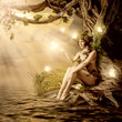 Fantasy fairytale beautiful woman