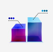 Vector 3d glass graph