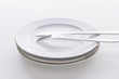 Table setting with knife and fork