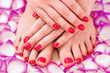 manicure and pedicure