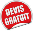 Sticker rot rund cu DEVIS GRATUIT