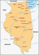 Vektor: Illinois map Illinois map