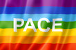 Illustration: Rainbow peace / pace flag Rainbow peace / pace flag