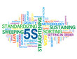 Vektor: "5S" Tag Cloud (quality organization methodology lean process) "5S" Tag Cloud (quality organization methodology lean process)