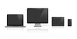 computer, laptop, mobile phone and digital tablet pc