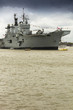 Aircraft carrier on Thames