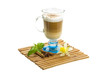 Coffee Late with Flower, mint, star-anise and cinnamon