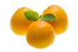 Bright ripe plum with mint