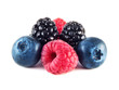 Fresh blueberries, raspberries and blackberries