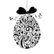 Abstract vintage easter egg for your design
