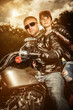 Biker couple