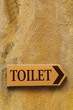 Sign toilet.