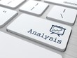 Business Concept. "Analysis" Button.