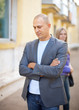 couple after quarrel at street