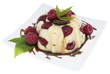 Fruity Pudding isolated on white