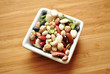 Dried Beans in a Square Bowl