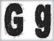 grunge letter
