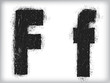 grunge letter