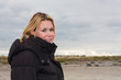 Beautiful young woman on the beach