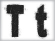 grunge letter