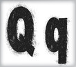 grunge letter